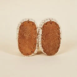 Chilote Best Sellers Baby's Salmon Leather Slippers