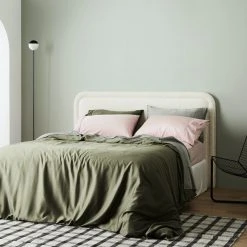 Ettitude Home Goods Bamboo Sateen Duvet Cover - Moss