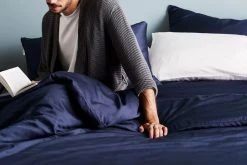 Ettitude Bamboo Sateen Duvet Cover - Ocean