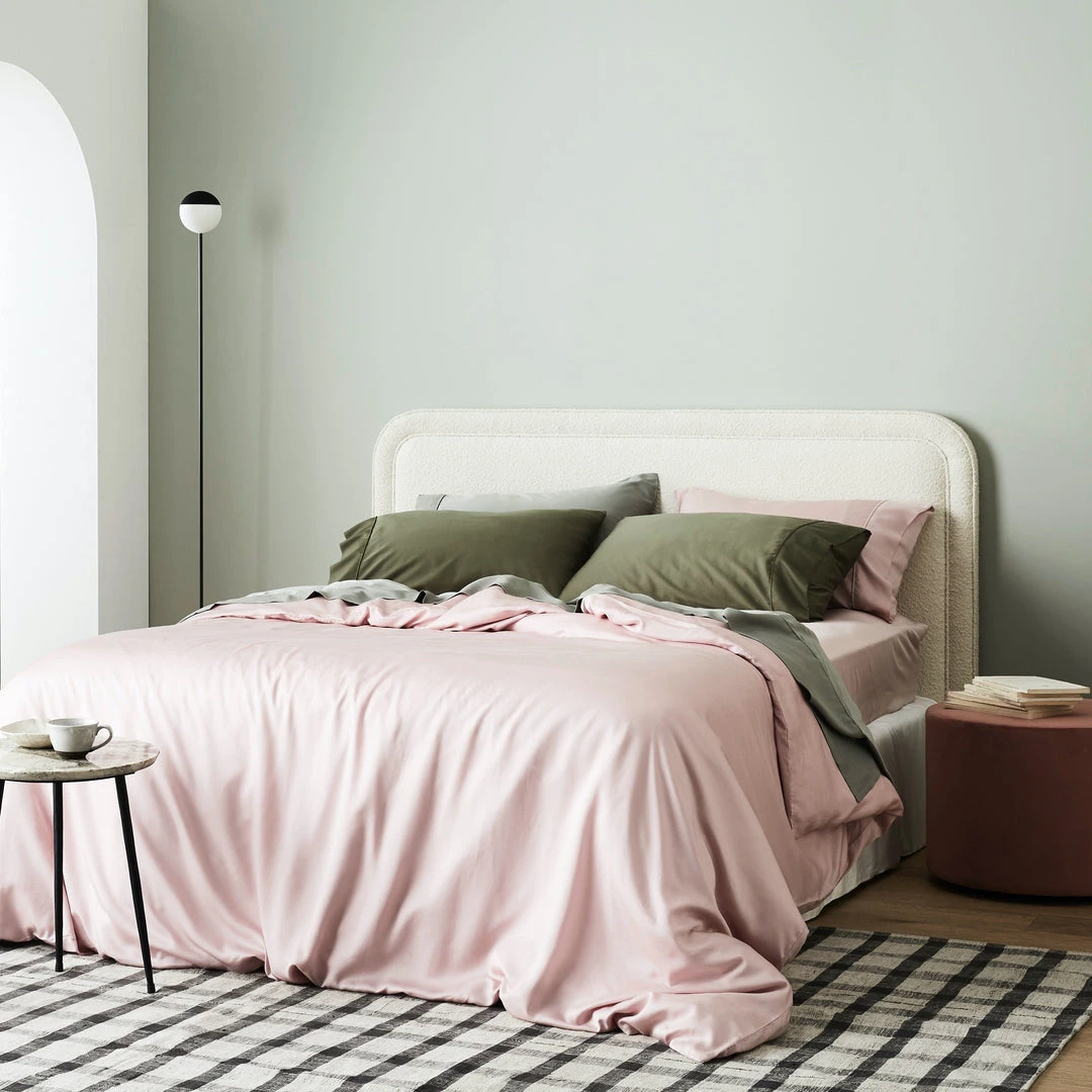 Ettitude Bamboo Sateen Duvet Cover - Rose Sustainable Materials