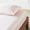 Ettitude Bamboo Sateen Fitted Sheet - Rose Sustainable Materials