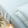 Ettitude Bamboo Sateen Fitted Sheet - Starlight Blue Stripes Sustainable Materials