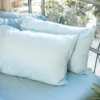 Ettitude Bamboo Sateen Pillowcase Set - Starlight Blue Stripes