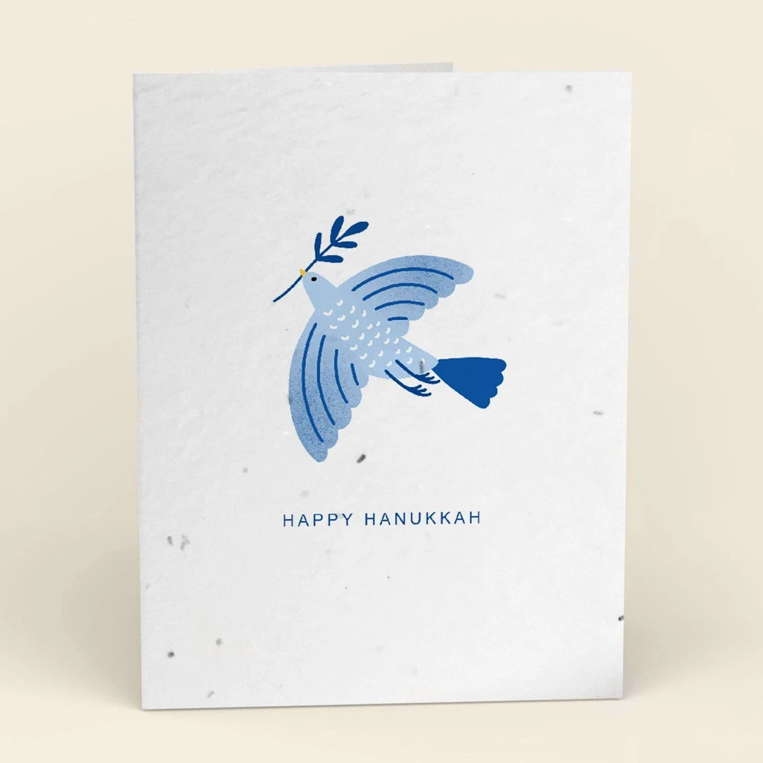 Cute Root Beloved Dove Plantable Hanukkah Cards - 10 Pack 3 Cute Root Beloved Dove Plantable Hanukkah Cards - 10 Pack