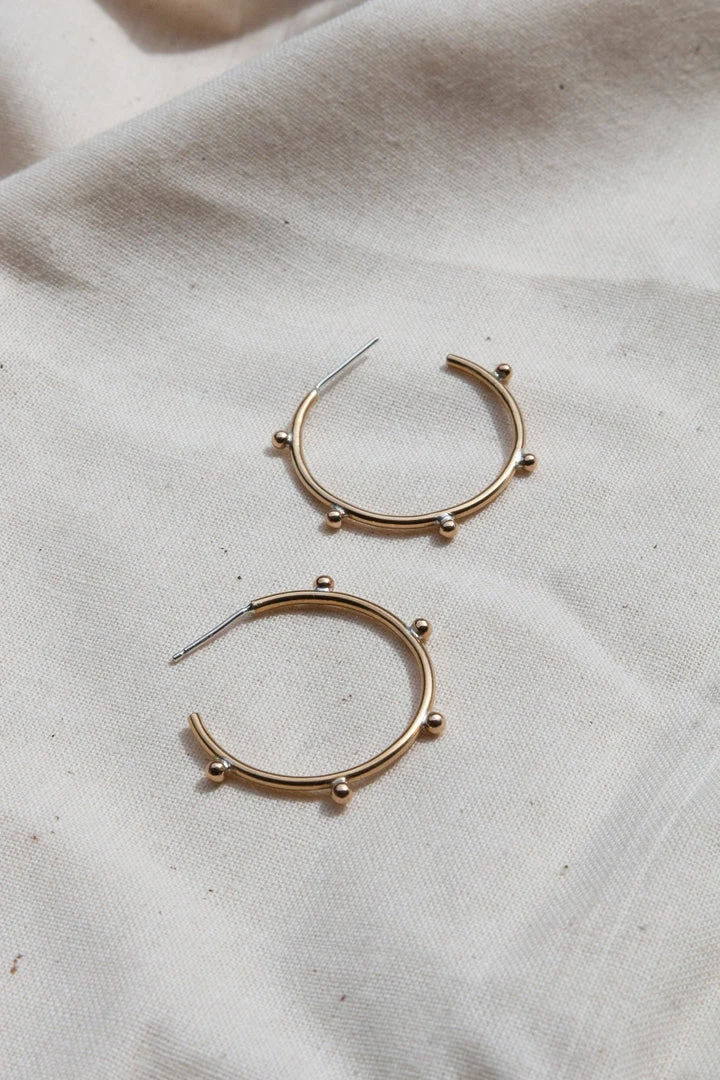 Yewo Jewelry Bentu Recycled Hoop Earrings 3 Yewo Jewelry Bentu Recycled Hoop Earrings