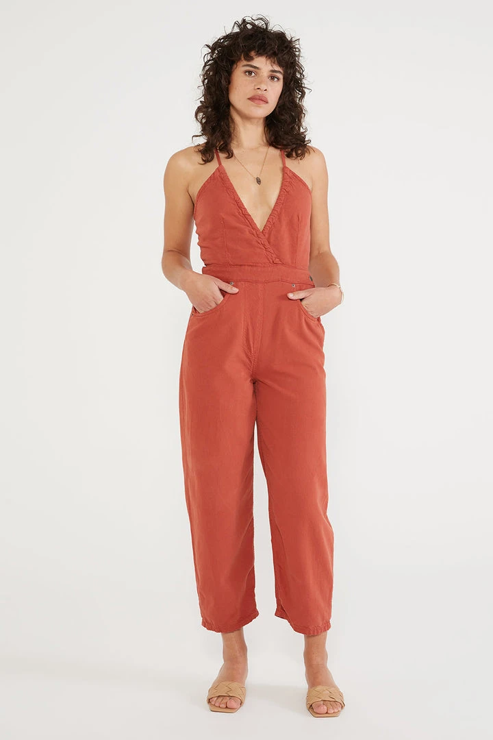 ÉTICA New Arrivals Birdie Halter Jumpsuit - Bossa Nova 3 ÉTICA New Arrivals Birdie Halter Jumpsuit - Bossa Nova
