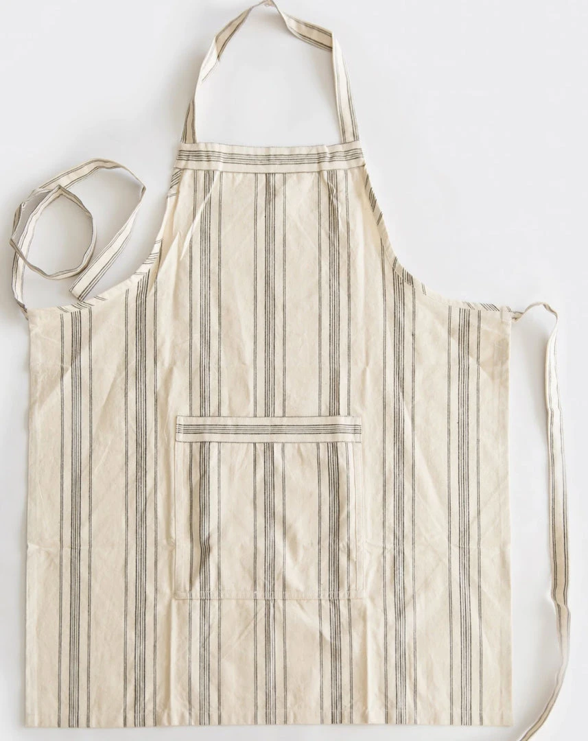 Will & Atlas Black Stripe Apron Home Goods 3 Will & Atlas Black Stripe Apron Home Goods
