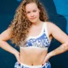 Thunderpants USA Blue Bloem Bralette Fair Trade