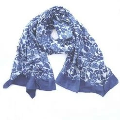 Ichcha Accessories Blue Garden Yan Scarf