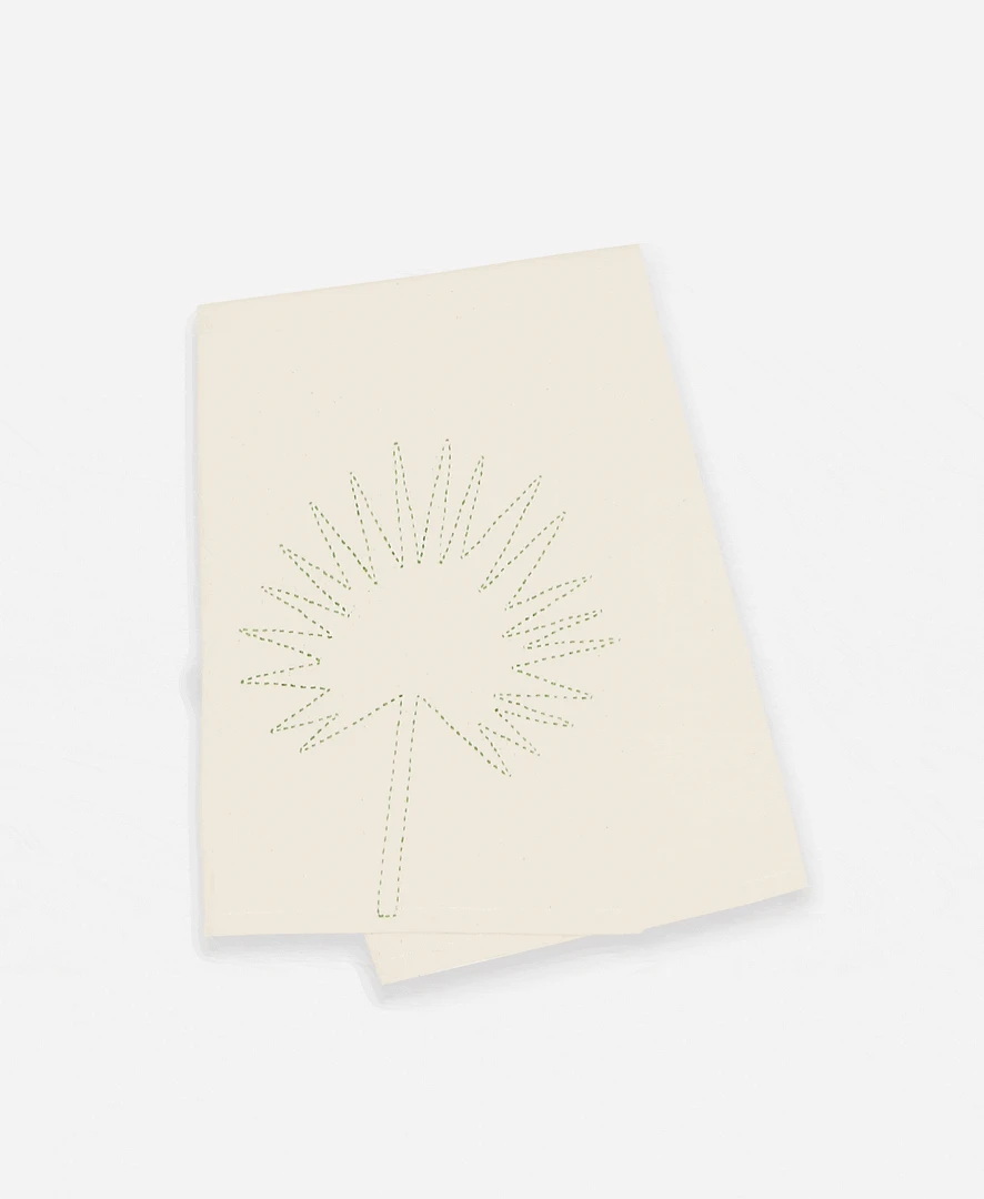 Anchal Home Goods Botanical Tea Towel - Bone 3 Anchal Home Goods Botanical Tea Towel - Bone