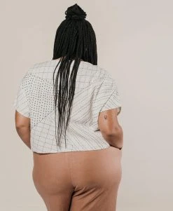 Anchal Box Crop Top - Bone