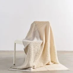 Studio Variously Home Goods Butterscotch Merino Throw Blanket
