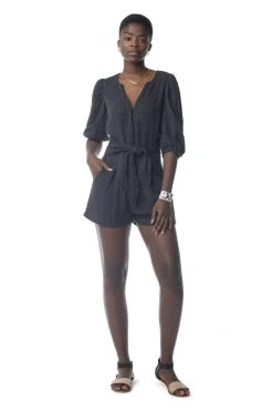 Synergy Organic Clothing Best Sellers Cadence Romper - Black