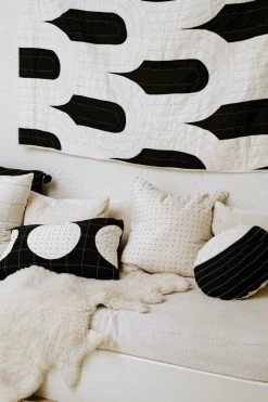 Anchal Canopy Throw Quilt - Charcoal 14 Anchal Canopy Throw Quilt - Charcoal