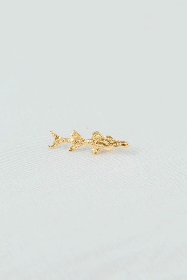 CÂPÂ Jewelry Barracuda Recycled Brooch 5 CÂPÂ Jewelry Barracuda Recycled Brooch