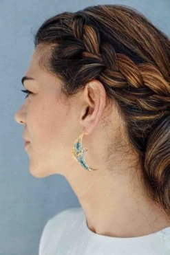 CÂPÂ Jewelry Moon Fish Recycled Earrings