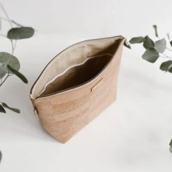 Carry Courage Adventurer Cork Cosmetics Bag - Natural Home Goods