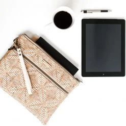 Carry Courage Inventor Cork Tablet Organizer - Cream