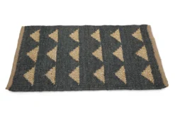 Casa Amarosa BIPOC Owned Dusk + Gold Triangle Jute Doormat