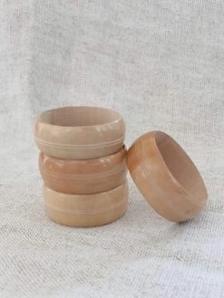 Ceremonia Wooden Napkin Ring Set Home Goods