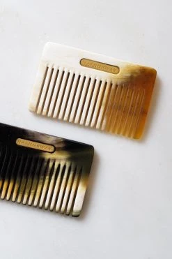 Hathorway Chai Horn Pocket Hair And Beard Comb - Light Horn Accessories