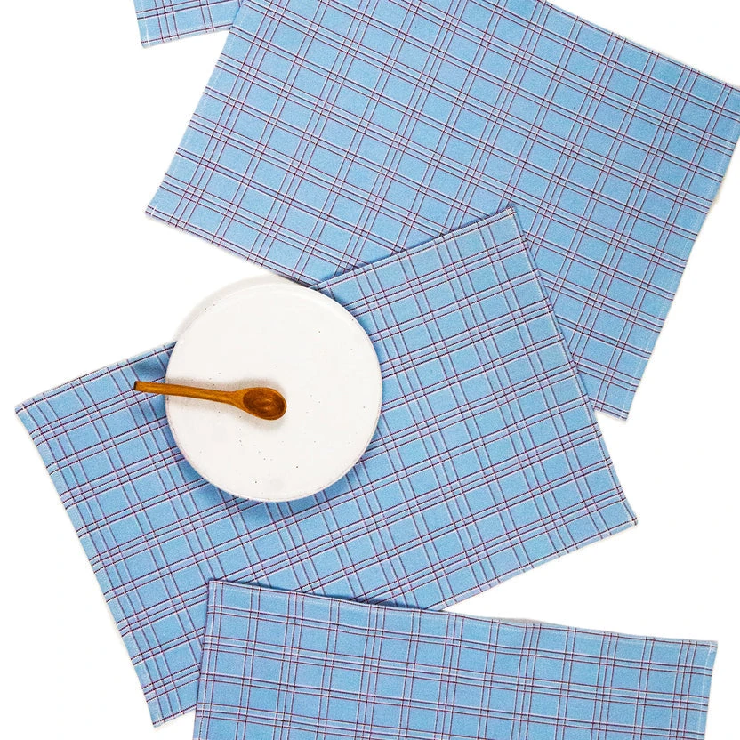 Archive New York Chiapas Plaid Placemat Set 8 Archive New York Chiapas Plaid Placemat Set