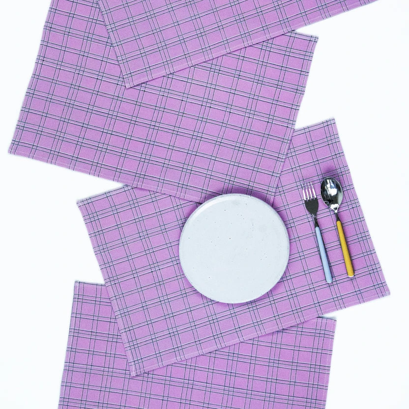 Archive New York Chiapas Plaid Placemat Set 3 Archive New York Chiapas Plaid Placemat Set