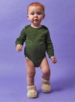 Chilote Best Sellers Baby's Salmon Leather Slippers