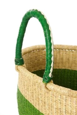 Swahili African Modern Cilantro Bolga Shopper Bag Accessories 8 Swahili African Modern Cilantro Bolga Shopper Bag Accessories