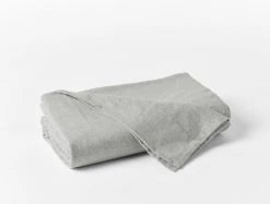 Coyuchi Home Goods Cloud Brushed Flannel Sheet Set - Pale Gray Heather