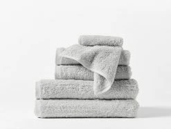 Coyuchi Home Goods Cloud Loom Towels - Fog