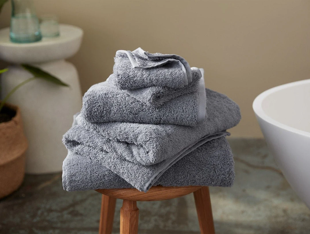 Coyuchi Home Goods Cloud Loom Towels - Steel Blue 5 Coyuchi Home Goods Cloud Loom Towels - Steel Blue