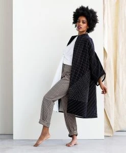 Anchal Cocoon Jacket - Charcoal