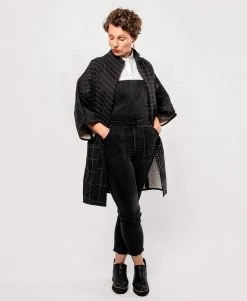 Anchal Cocoon Jacket - Charcoal