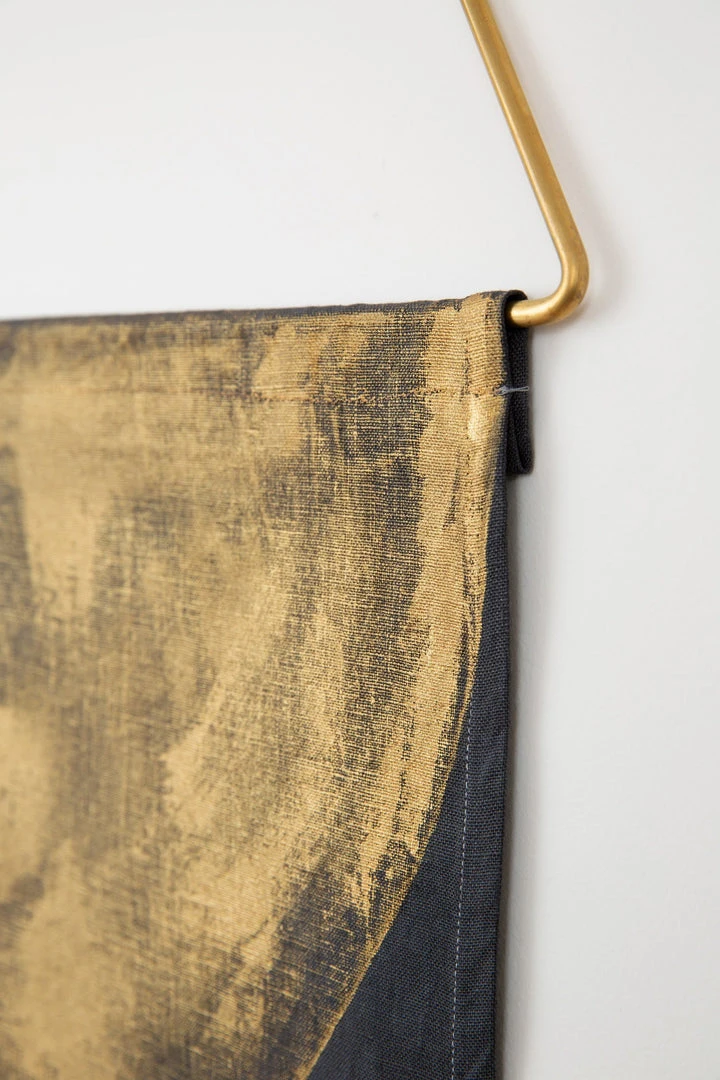 Conejo & Co Home Goods Mono Wall Hanging - Gold 4 Conejo & Co Home Goods Mono Wall Hanging - Gold