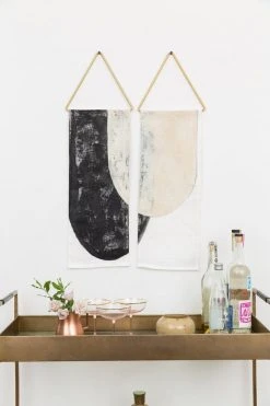 Conejo & Co Home Goods Pez Wall Hanging - Oyster + Black