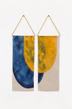 Conejo & Co Pez Wall Hanging - Ochre + Indigo Home Goods