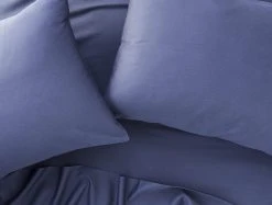 Coyuchi Sateen Sheet Set - Moonlight Blue Home Goods