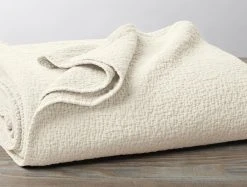 Coyuchi Cascade Matelasse Blanket - Undyed Home Goods