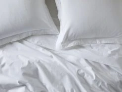 Coyuchi Cloud Brushed Flannel Sheet Set - Alpine White
