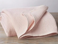 Coyuchi Honeycomb Blanket - Camellia