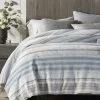 Coyuchi Home Goods Lost Coast Duvet Cover - Marine With Grays