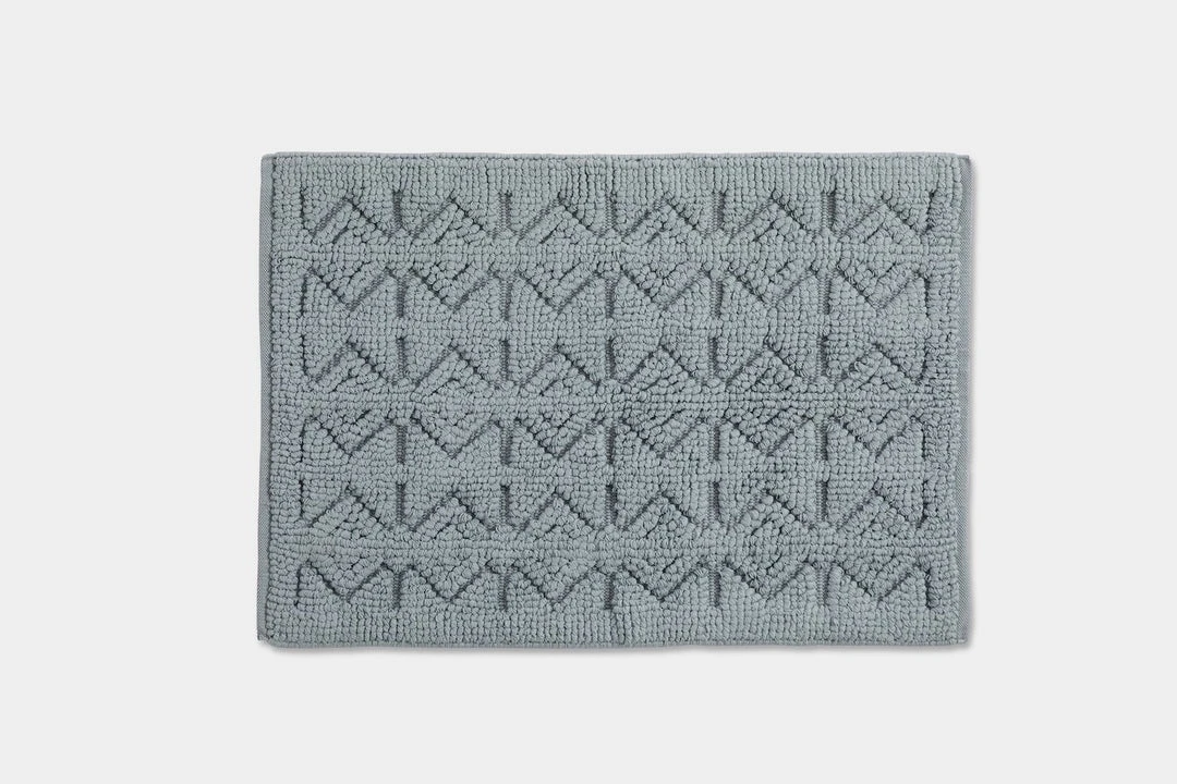 Coyuchi Home Goods Mosaic Canyon Bath Rug - Palest Ocean / Slate 3 Coyuchi Home Goods Mosaic Canyon Bath Rug - Palest Ocean / Slate