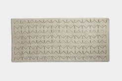 Coyuchi Mosaic Canyon Bath Runner - Undyed / Slate