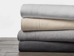 Coyuchi Jersey Sheet Set - Charcoal Heather 9 Coyuchi Jersey Sheet Set - Charcoal Heather