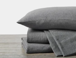 Coyuchi Jersey Sheet Set - Charcoal Heather 8 Coyuchi Jersey Sheet Set - Charcoal Heather