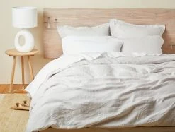 Coyuchi Relaxed Linen Duvet Cover - Fog Home Goods