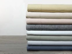 Coyuchi Home Goods Relaxed Linen Sheet Set - Laurel 13 Coyuchi Home Goods Relaxed Linen Sheet Set - Laurel