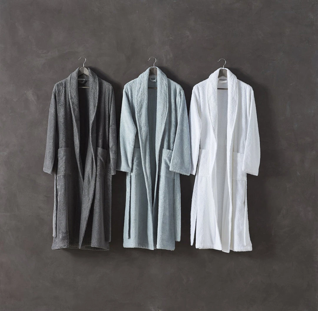 Coyuchi Cloud Loom Unisex Robe - Alpine White Home Goods 7 Coyuchi Cloud Loom Unisex Robe - Alpine White Home Goods