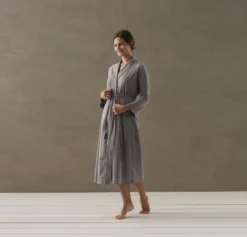 Coyuchi Solstice Robe - Slate